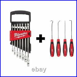 Milwaukee 48-22-9506, 48-22-9215 7Pc Ratcheting Combination Wrench Set Metric
