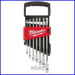 Milwaukee 48-22-9506 Durable Metric Ratcheting Combination Wrench Set 7pc