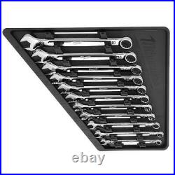 Milwaukee 48-22-9511 Metric Chrome Plated Combination Wrench Set 11 PC