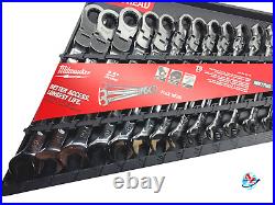 Milwaukee 48-22-9513 15pc Flex Head Ratcheting Combo Wrench Set Metric