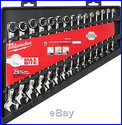 Milwaukee 48-22-9515 15Pc Metric Combination Wrench Set Brand New