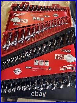 Milwaukee 48-22-9515 /9415 30-Piece Chrome Alloy Steel Wrench Sets METRIC &SAE