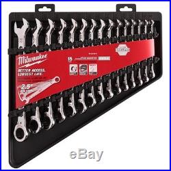 Milwaukee 48-22-9516 15pc Ratcheting Combination Wrench Set Metric IN STOCK
