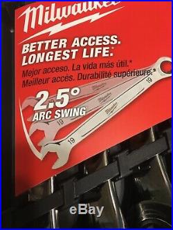 Milwaukee 48-22-9516 15pc Ratcheting Combination Wrench Set Metric NEW