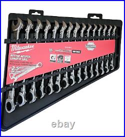 Milwaukee SAE/Metric Combo Ratcheting Wrench Mechanics Tool Set (30-Piece) NEW