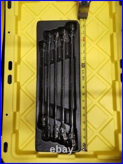 Mountain 5 Piece Metric Double Box Universal Spline Ratcheting Wrench Set RM6