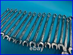 NEW 15pc Snap-On 7mm 22mm Metric Flank Drive Plus Combination Wrench Set SOEXM