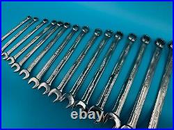 NEW 15pc Snap-On 7mm 22mm Metric Flank Drive Plus Combination Wrench Set SOEXM