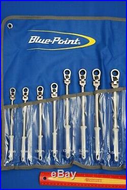 NEW Blue-Point 12 Pc 12-Point Metric Locking Flex-Head Ratcheting Box Wrench Set