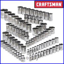 NEW Craftsman 82 pc piece Socket Set 6 pt Std 1/4 3/8 1/2 in Dr SAE Inch Metric