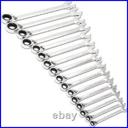 NEW GEAWRENCH 16 Pc. Reversible Ratcheting Combination Wrench Set Metric 9602