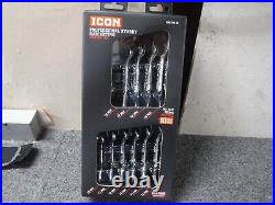 NEW ICON Stubby Metric Ratcheting Combination Wrench Set, 10 Piece, WRSTM-10