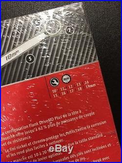 NEW SEALED! Snap On 10 pc 12PT Flank Drive Plus Long Metric Wrench Set 1019 mm