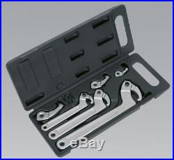 NEW! SEALEY Adjustable Hook & Pin Wrench Spanner Set 19-120mm