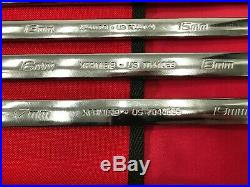 NEW STYLE Snap-on Tools USA Metric 5PC Flex Head High Perf Ratcheting Wrench Set