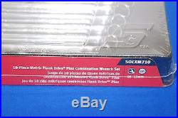 NEW Snap-On 10-Piece Metric Flank Drive Plus Combination Wrench Set SOEXM710