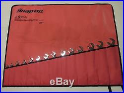 NEW Snap On 4 Four Way Angle Metric 10 27 mm Wrench Set & Tool Pouch VSM814