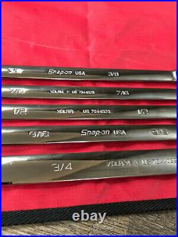 NEW Snap On 5 Pc 12 Pt SAE Flank Dr High Performance Ratcheting Roll Set XDLR705