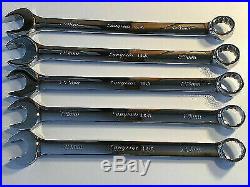 NEW Snap-On 5 Pc Large Metric Flank Drive Plus Combination Wrench Set SOEXM705