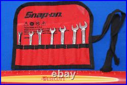 NEW Snap-On 7 Pc 6-Point Metric Flank Drive Midget Combination Wrench Set 4-9mm