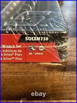 NEW Snap On SOEXM710 Flank Drive Plus MERTIC 10-19mm Wrench Set FREE PRIORITY