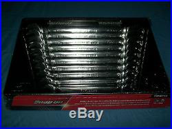NEW Snap-on 10 thru 19 mm 12-point box open Ratchet Combo Wrench SET OXRM710