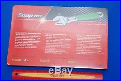 NEW Snap-on 4 Piece Flank Drive Plus Adjustable Wrench Set FADH704BG SHIPS FREE