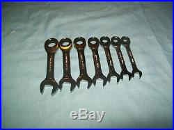 NEW Snap-on 7-piece Metric Short Handle Ratcheting Wrench Set OXKRM707 Open Box