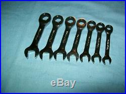 NEW Snap-on 7-piece Metric Short Handle Ratcheting Wrench Set OXKRM707 UNused