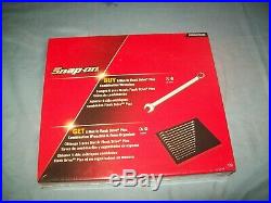 NEW Snap-on 7 thru 19 mm 12-pt FLANK Drive PLUS Wrench Set SOEXM01FMBRX Sealed