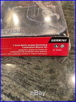 NEW Snap-on 8 thru 14 12-point box end MIDGET Ratchet Wrench Set OXIRM707sealed