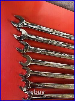 NEW Snap-on Metric Wrench Set FLANK PLUS Reversible Ratcheting 8-19mm