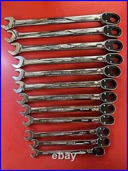 NEW Snap-on Metric Wrench Set FLANK PLUS Reversible Ratcheting 8-19mm