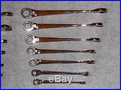 NEW USA Craftsman 14 Pc Cross Force SAE Metric Reversible Ratcheting Wrench Set
