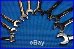 NICE Snap-on FLANK DRIVE PLUS 10 Pc METRIC Wrench Set 10-19 mm