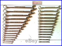 Nos Craftsman (usa) Made 27 Pc. 6 Point Comb. Wrench Set Metric/sae