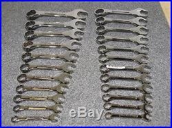 NOS Craftsman Professional USA 23pc (11 SAE, 12 Metric) Stubby Wrench Set