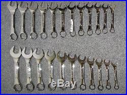 NOS Craftsman Professional USA 23pc (11 SAE, 12 Metric) Stubby Wrench Set