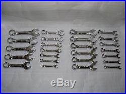 NOS Craftsman Professional USA 25pc (12 SAE, 13 Metric) Master Stubby Wrench Set