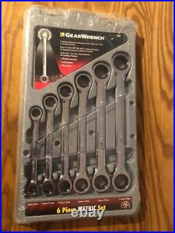 NOS GEARWRENCH 9260 Ratcheting Wrench Set Metric Double Box-End Set, Taiwan