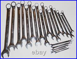 NOS Gearwrench Metric Combination Wrench 23 Piece Set Long Pattern Nonratcheting
