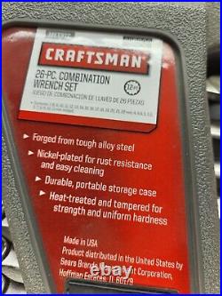 NOS MADE IN USA Craftsman 26pc Metric Combo Wrench Set 46936 Vintage