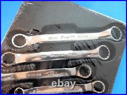 NOS Snap-On 8-Pc Metric Short Handle Offset Box End Wrench Set XSM608A USA