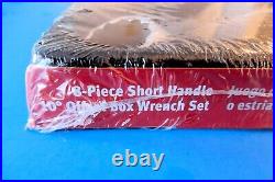 NOS Snap-On 8-Pc Metric Short Handle Offset Box End Wrench Set XSM608A USA
