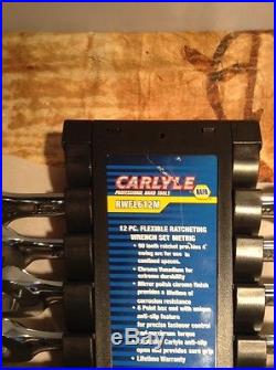 Napa Caryle 12 PC. Flexible Ratcheting Wrench Set Metric RWFL612M