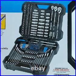 New CHANNEL LOCK 200 Pc MECHANIC'S TOOL SET Case Ratcheting Wrenches SAE METRIC