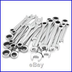 New CRAFTSMAN 20pc Piece RATCHETING WRENCH SET SAE Metric Standard Tool mm