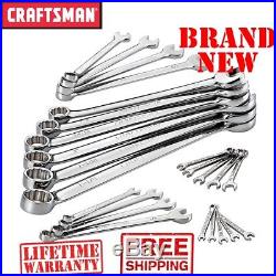 New CRAFTSMAN 24pc Piece INCH Combination WRENCH Set SAE Full Polish Standard