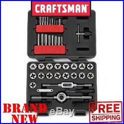 New CRAFTSMAN 39pc Piece METRIC TAP and DIE SET Mm Socket Wrench Hex in CASE