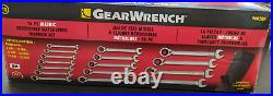 New GEARWRENCH 16 PC REVERSIBLE RATCHETING-Metric SET WithTOOL ROLL-9602RN-F. Ship